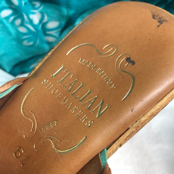Made in Italy Italian shoemakers wedge sandals 6.5 Tina - Picture 2 of 10
